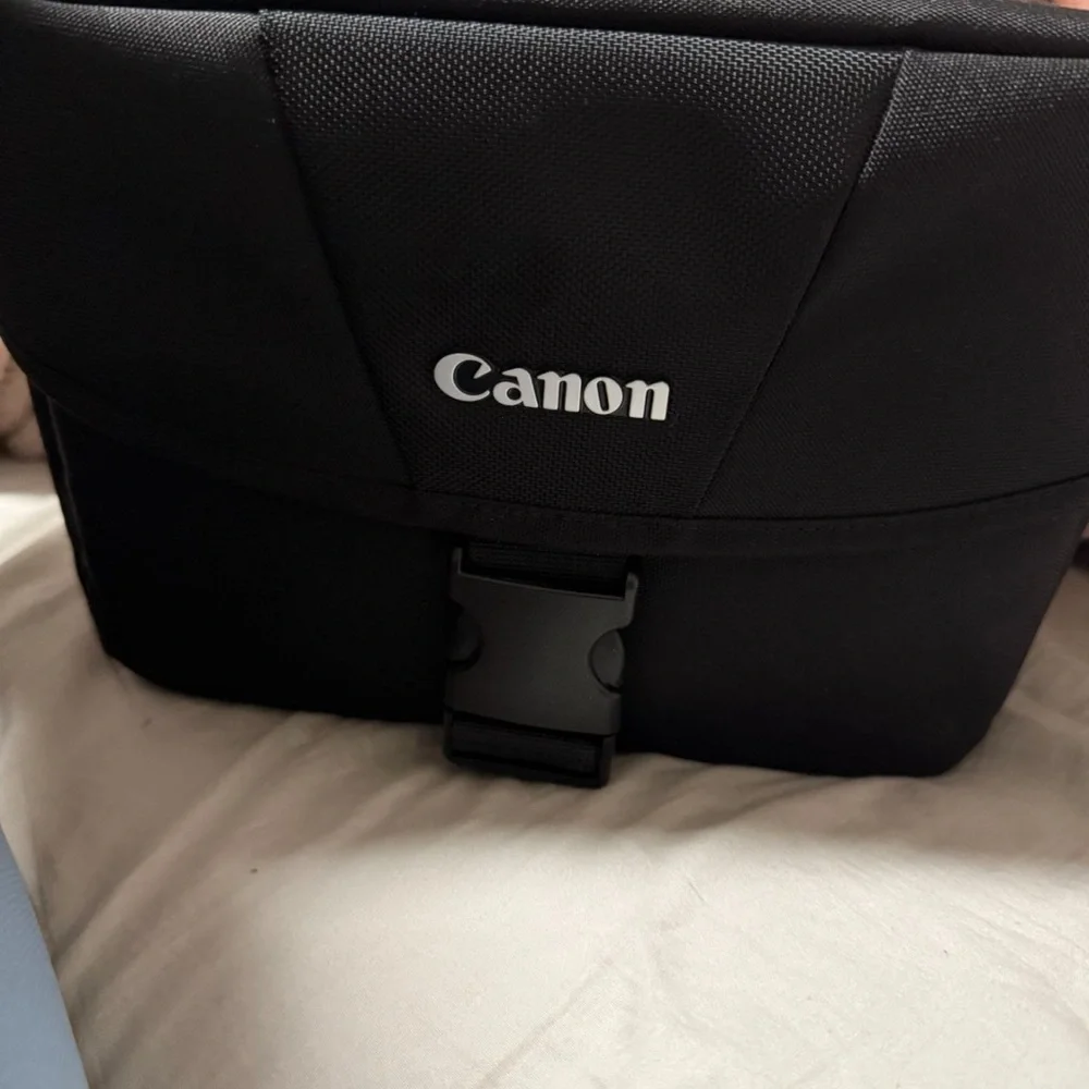 Canon Black Rebel T6 DSLR Camera Body with Ergonomic Grip and Pentaprism Housing